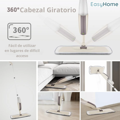 EasyHome - Mopa microfibra con spray pulverizador