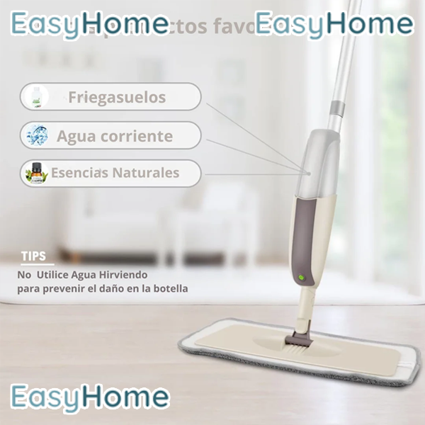 EasyHome - Mopa microfibra con spray pulverizador